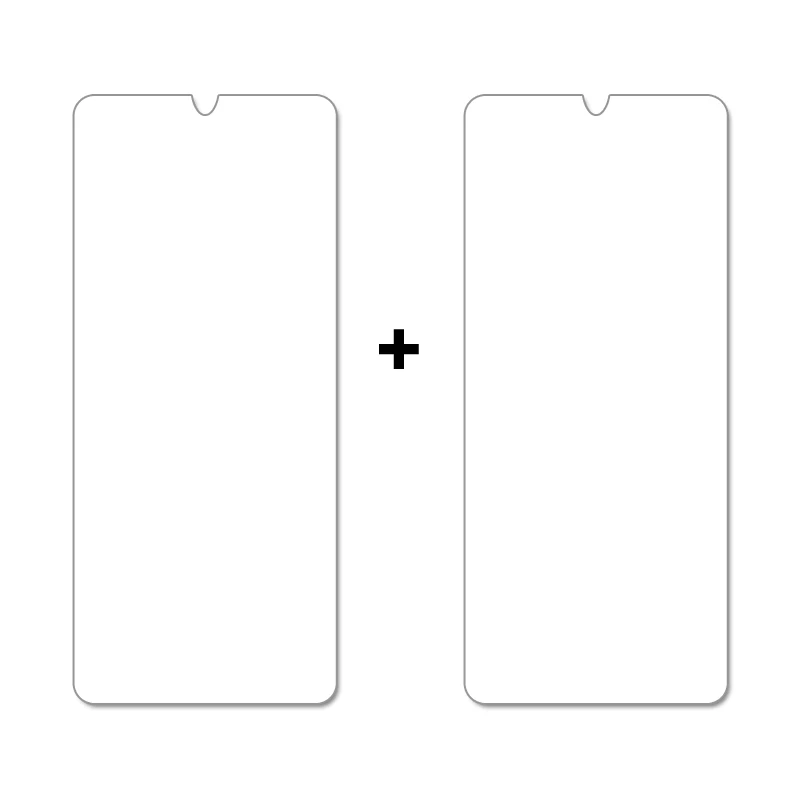Clear HD Tempered Glass Screen Protector with Rear Camera Lens Film