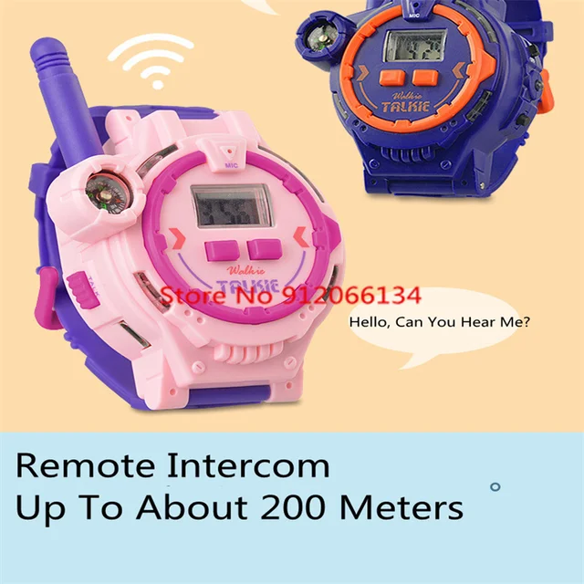 Interphone et visiophone montre enfant talkie-walkie parent-enfant  extérieur intérieur appel sans fil longue distance talkie-walkie 2 pièces