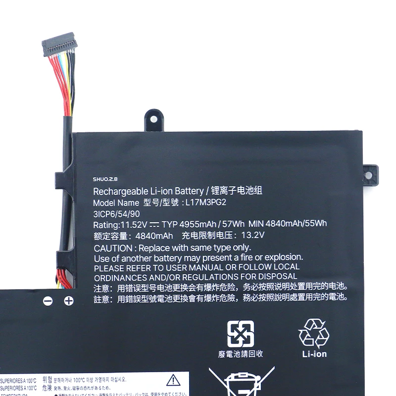 Bateria do Laptop L17m3pg3 L17m3pg2 L17l3pg1 L17m3pg1 L17c3pg1 para Lenovo Legião Y530 Y54015irh Y540-15irh Y7000 Y7000p Y740 Novo - Imagem 4