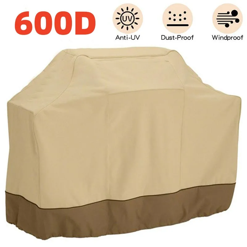 600D Oxford Cloth Barbeque Cover Waterproof Rain Protective Weber Heavy Duty Grill Cover Outdoor UV Resistant BBQ Grill grill cover