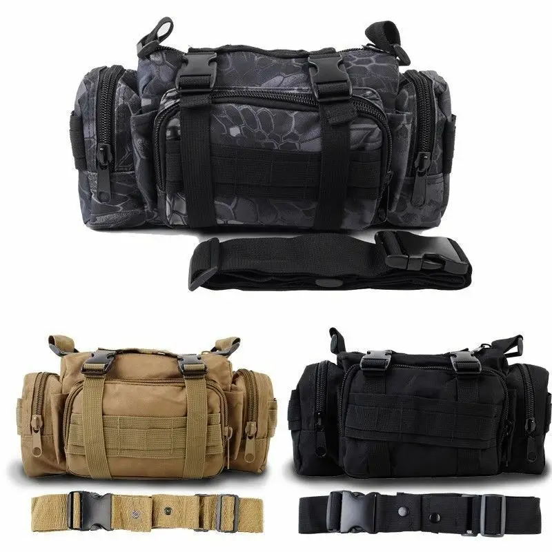 

Lawaia Outdoor Wallet Tactical Chest Pack 3P Shoulder Bag Hand Men's Bag Multi-Purpose Army Fans Riding Camouflage Wallet