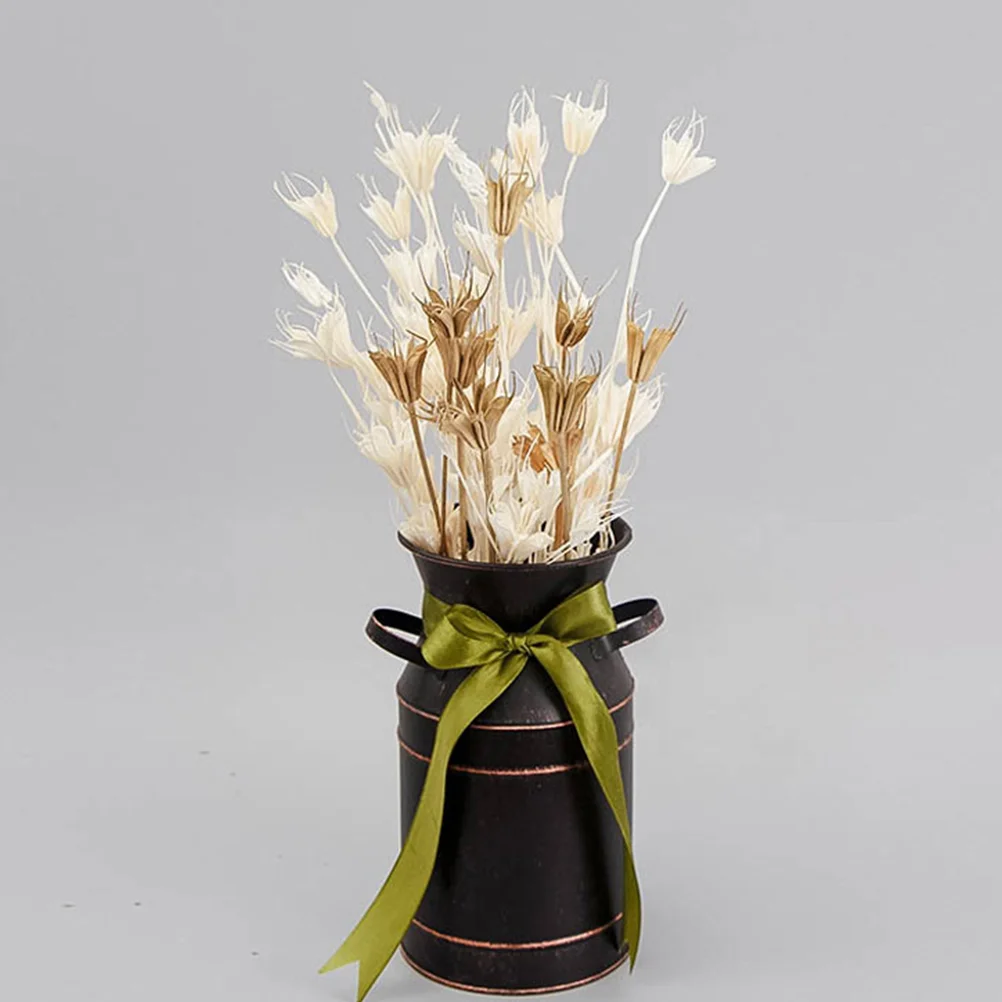 

Planters for Indoor Plants Tin Flower Bucket Garden Decoration Rural Rustic Vase