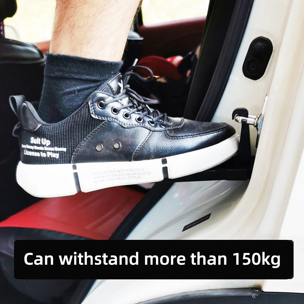 Car Accessories Car Pedals Pedal Cover Car Roof Rack Step Foldable Car Roof Rack Step Car Door Step Multifunction Universal Latch Hook Auxiliary Foot Pedal Aluminium Alloy Safety Hammer