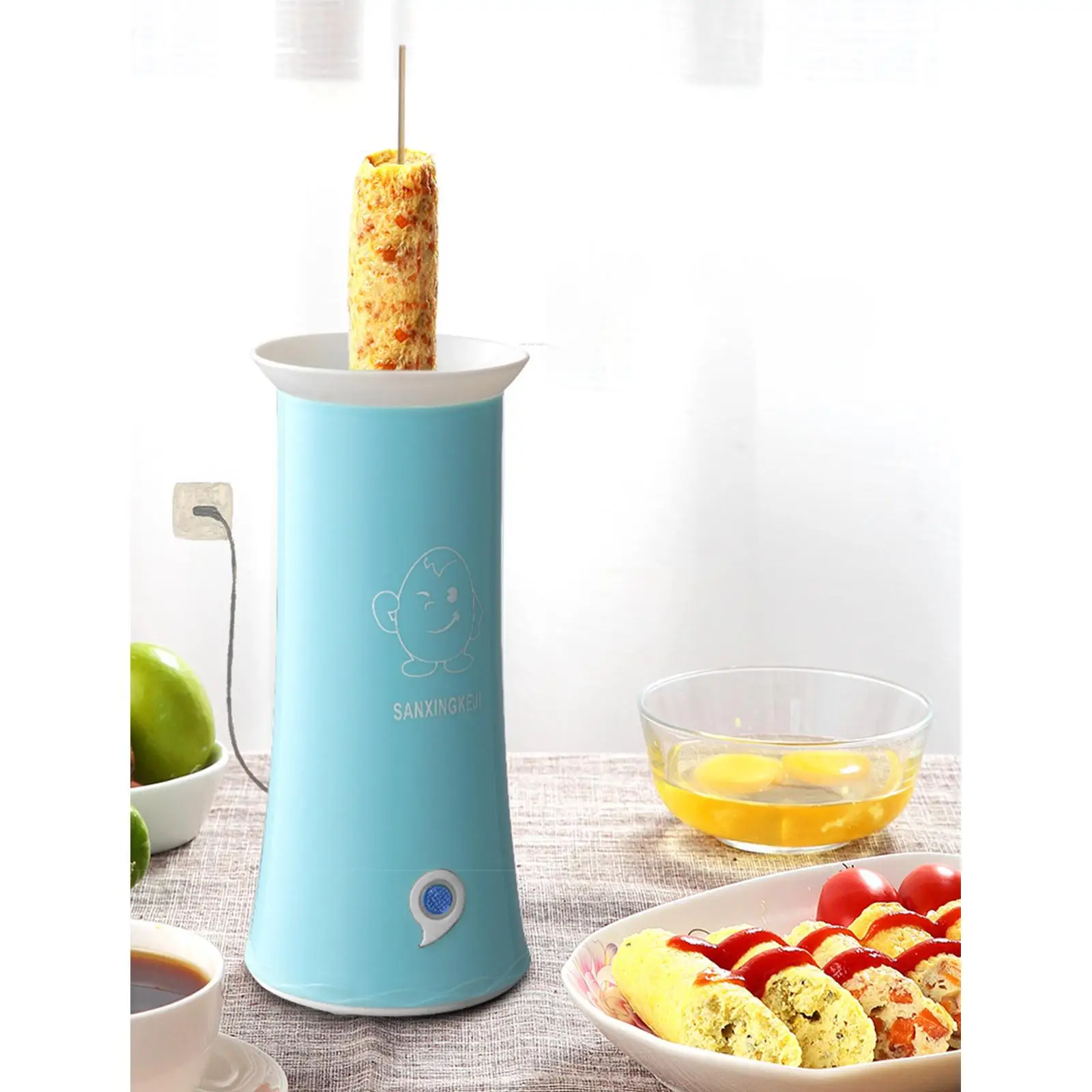 Automatic Egg Roll Maker Nonstick Electric Eggs Sausage Boiler for Adult Kids Gifts 3