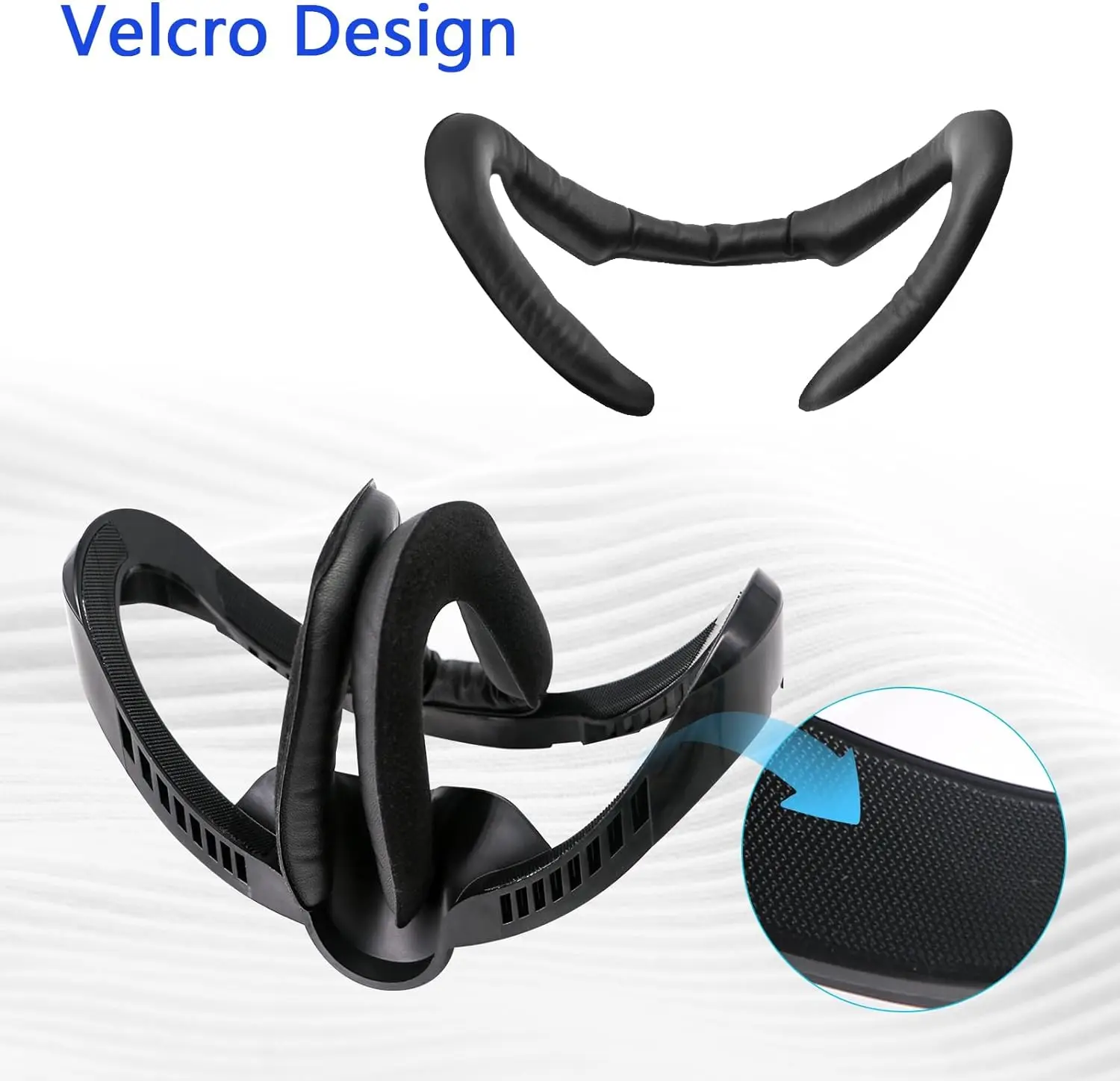 Compatible with PlayStation VR2 Face Bracket Replacement VR PU Leather Facial Interface Pad Protective for PSVR2