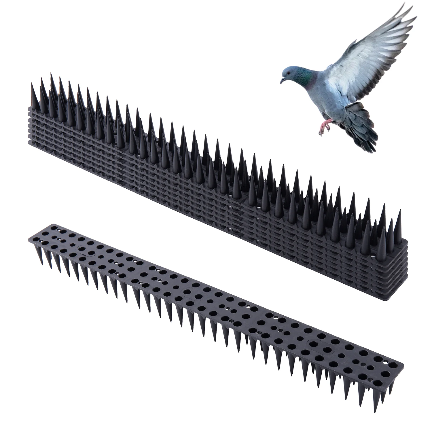 Eco-Friendly Bird Deterrent Plastic Spikes - Pack of 10