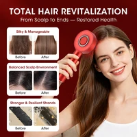 Electric Red Light Scalp Massage Comb, 3 Modes USB Rechargeable Hair Scalp Massager with 8 Roller Balls for Scalp Relaxation 5