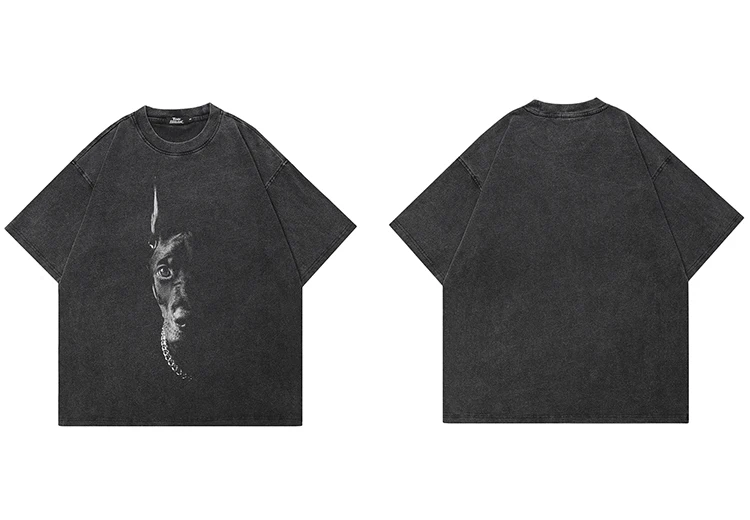 Shadowed Doberman Portrait Graphic T-Shirt Sa7159e29ef5a4f09b2829be13be35df7c