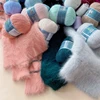 5 Pcs Cashmere Mink Fur Yarn for Hand Knitting  Long Plush Wool Crochet Knitting Yarn for Fall Winter Luxury Needlework Diy Knit 3