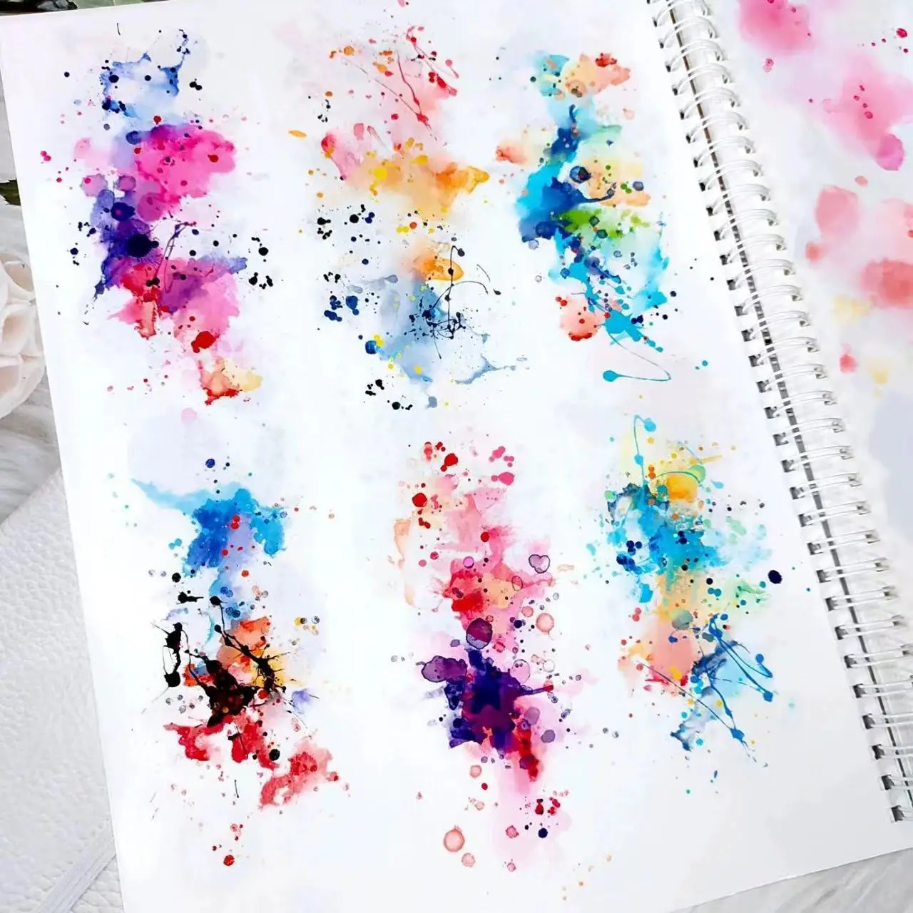 QianYan Studio 빈티지 컬러풀 스테인 Vol. 3 Washi PET 테이프 카드 만들기 장식 DIY 스크랩북 계획 스티커