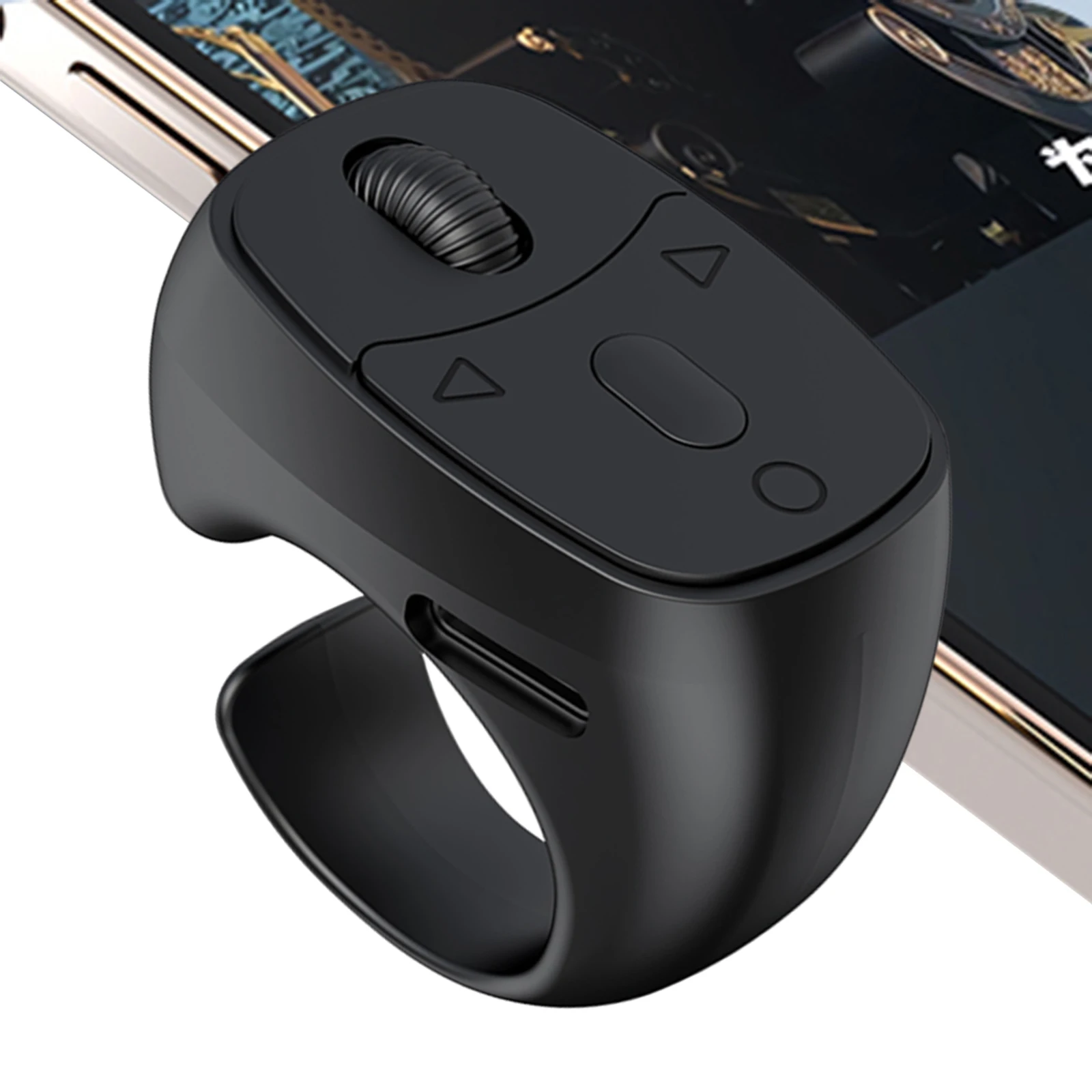 Bluetooth-Compatible 5.3 Remote Control Mouse Finger Ring Mouse Fingertip Remote Control Wireless Camera Shutter Selfie Button