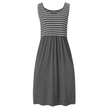 Mail Jacket Maternity Pregnant Dress Stripe Breastfeeding Maternity Tunic Summer Women Long Sleeve Maternity Picture Dresses 4