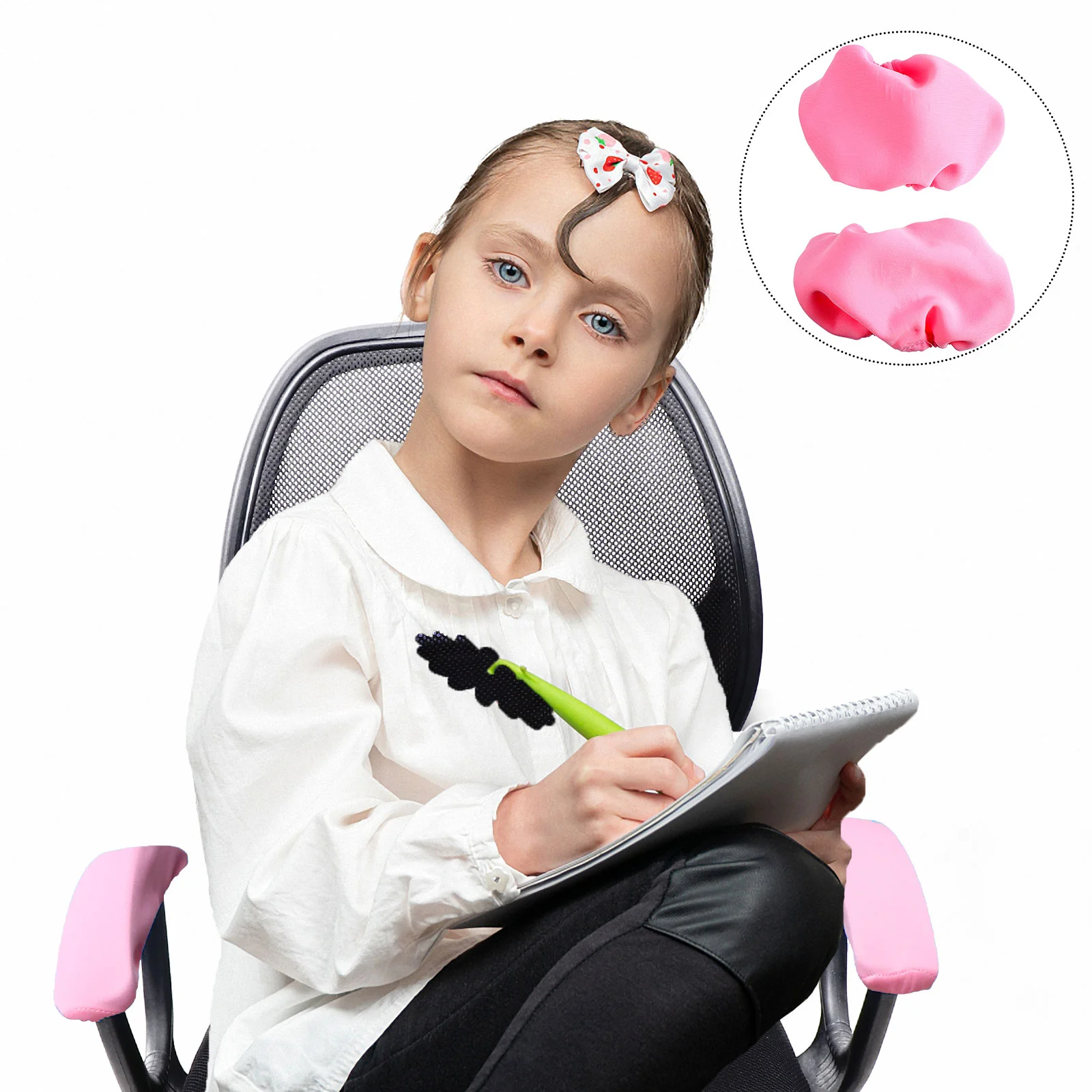 

Office Chair Children's Armrest Cover Pupils Handle Covers Polyester Material Kids