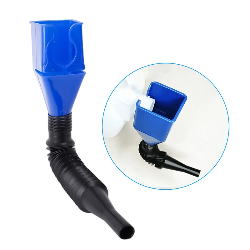 1/5Pcs Telescopic Car Refueling Funnel Universal Car Oil Filling Equipment Portable Foldable Engine Oil Gasoline Transfer Funnel