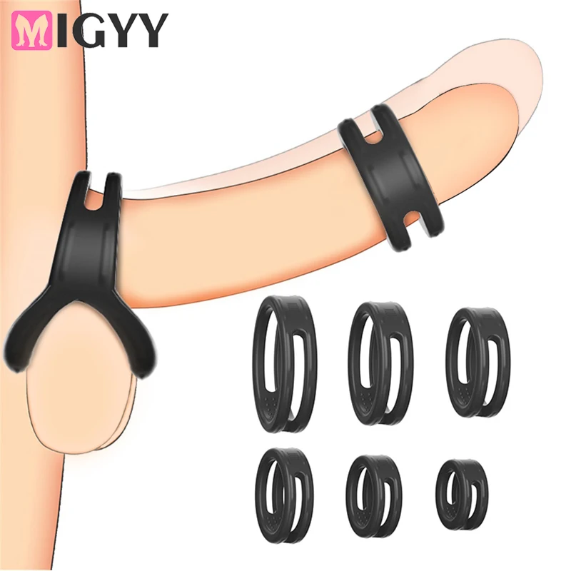 Männlich Cock Ring Penis Ring Verzögerung Ejakulation Hodensack Bindung Ball Bahre Anillos Para Hombre Silikon Cockring Sex Spielzeug Für Männer 1