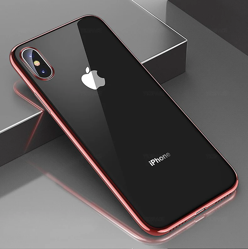 Luxury Silicone Phone Case with Soft TPU and Plated Edges