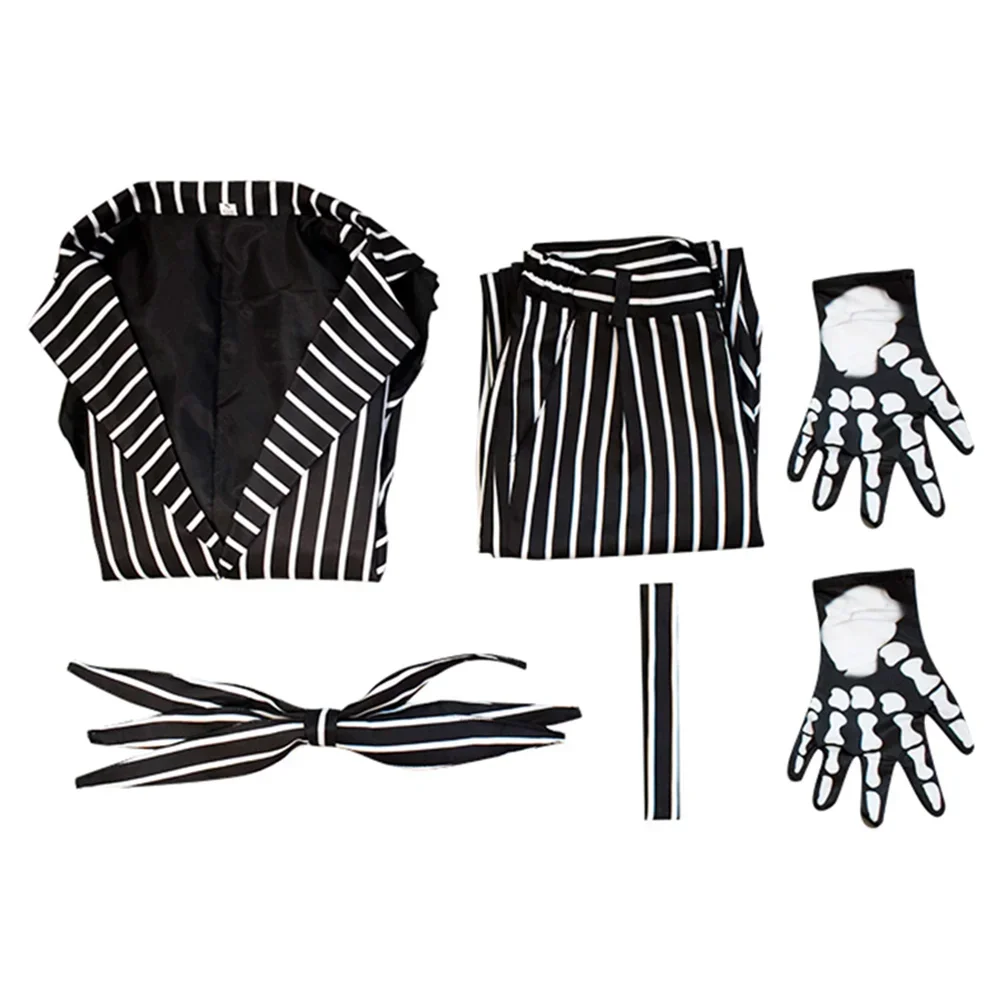 Cosplay Costumes Jack Cosplay Skellington Costume for Adult Men Fantasia Jacket Pants Outfit Man Halloween Carnival Party Disguise Suit cosplay costumes