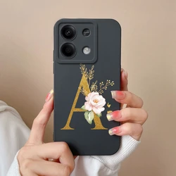 Elegant Letter Soft Liquid Silicone Full Coverage Phone Case Protector - Redmi Note 13Pro(5G) (TYB - A)