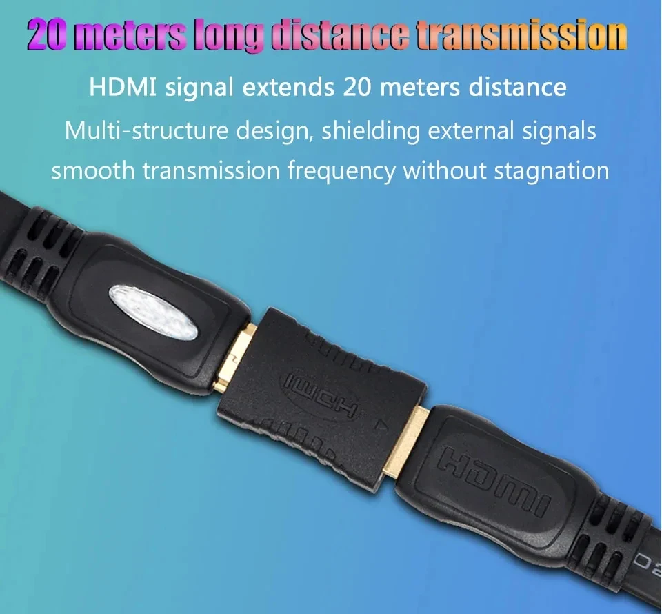 Ultra HD HDMI Extender with Audio Support for Monitors, Laptops, and TVs