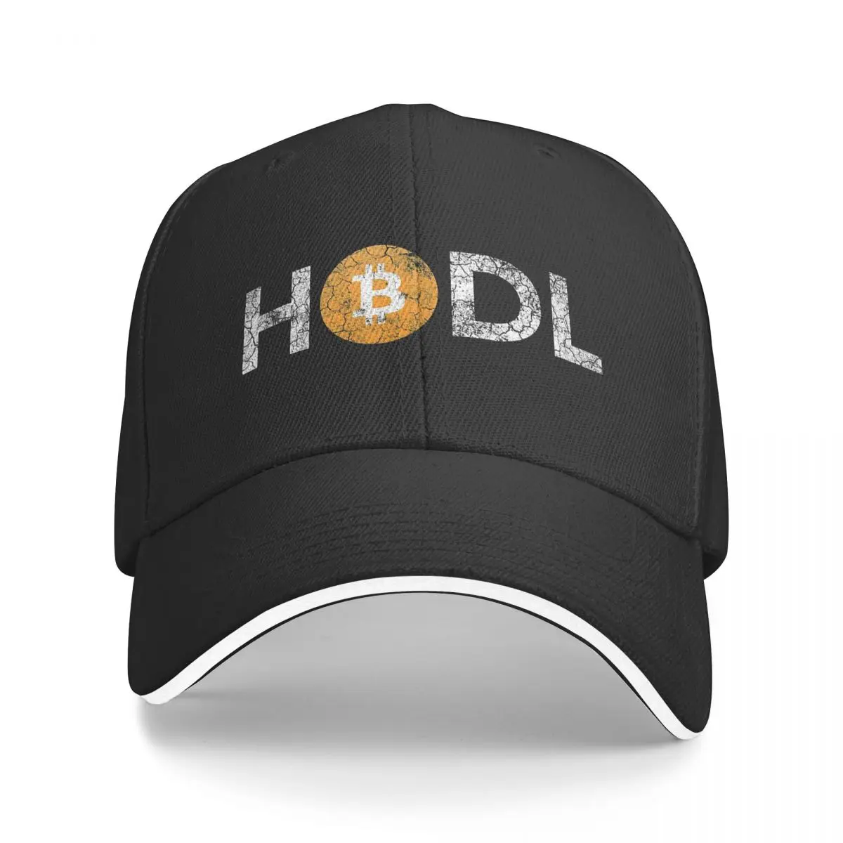 

Vintage HODL Bitcoin Cryptocurrency Art Windproof Cap Sun Visor Hip Hop Caps Cowboy Hat Peaked Hats