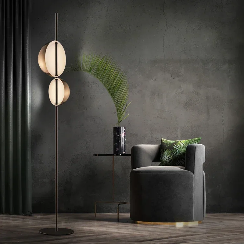 

Роскошная Напольная Лампа, в стиле постмодерн в скандинавском стиле, минималистичное креативное оформление для гостиной, спальни, декоративный вертикальный светильник