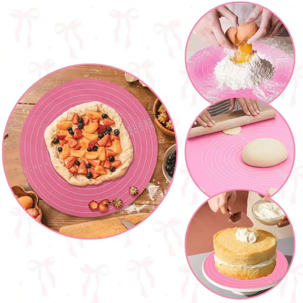 Silicone Non-Stick Baking and Pastry Mat with Measurement Guide