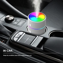 Car Air Humidifier USB Aroma Diffuser Ultrasonic Essential Oil Diffuser with LED Air Freshener Purifier Aroma for Home Appliance