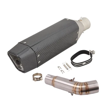 51MM Slip On For Suzuki BK750 Until 2022 Motorcycle Exhaust Mid Link Pipe Mufflers Removable DB Killer Escape Stainless Steel