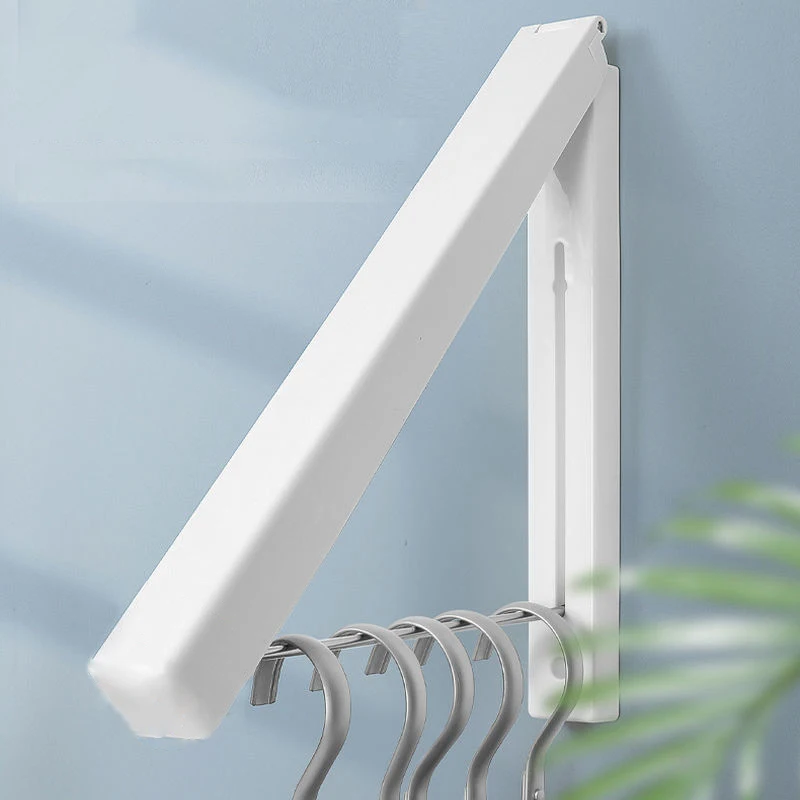 Indoor Telescopic Clothes Drying Rack Folding Small Clothes Rail No Punching Design