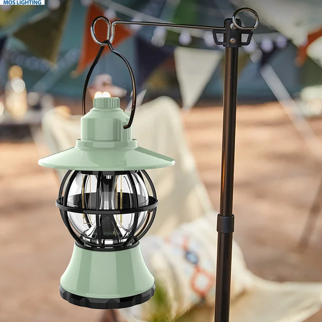 3600mAh Battery Mini Vintage Metal Hanging Lanterns Warm Light Led Cam –  pocoro