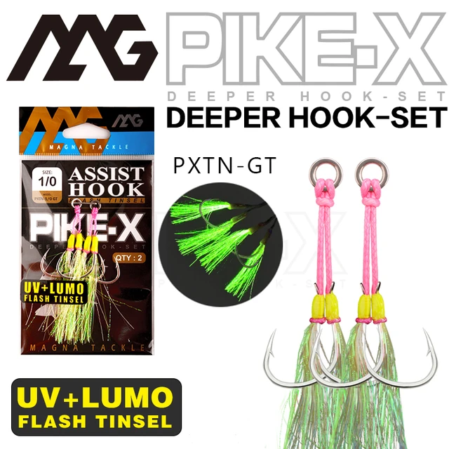 MAG PXTN-GT Fishing Hooks Sea Glow 1/0 2/0 3/0 4/0 5/