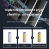 ZhangJi New Propeller Driven Shower Head with Stop Button and Cotton Filter Turbocharged High Pressure Handheld Shower Nozzle 5