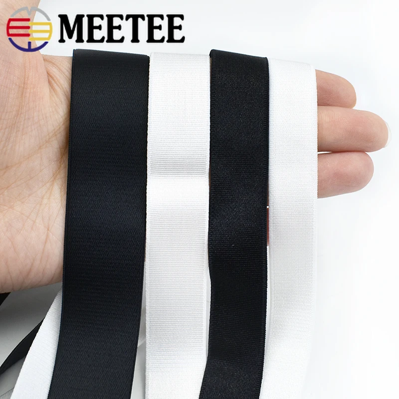 10/20Meters 6-25mm Nylon Elastic Bands Spandex Underwear Belt Bra Blindfold  Ear Stretch Strap Tape DIY Garment Belts Rubber Band