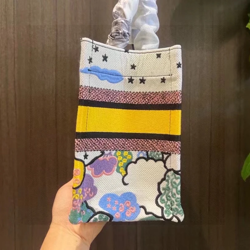 맞춤형 수제 보관 가방, 가볍고 고급스럽고 세련된 핸드백 천 쇼핑백