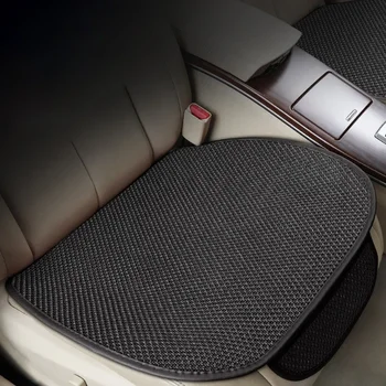 Coprisedile estivo per auto, traspirante in seta ghiaccio, antiscivolo, protezione universale per sedili auto, accessori interni per uomo e donna