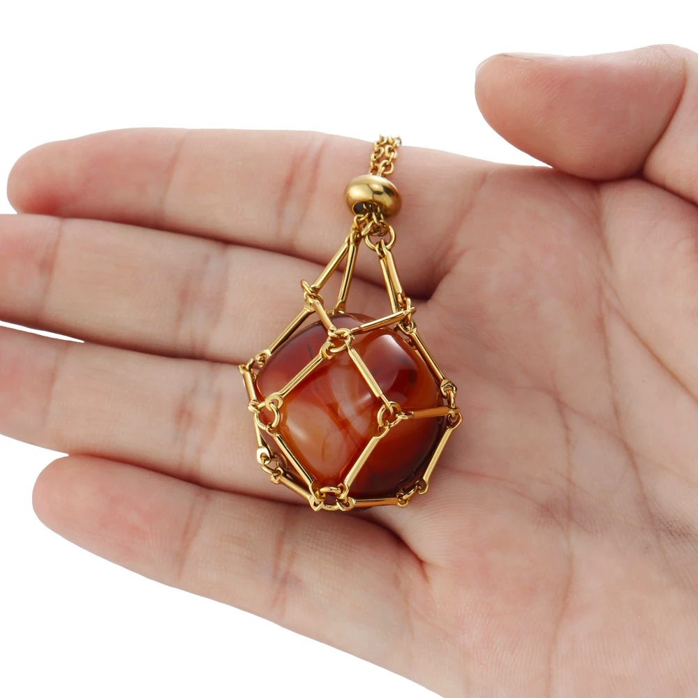 Crystal Cage Necklace Pendant 2