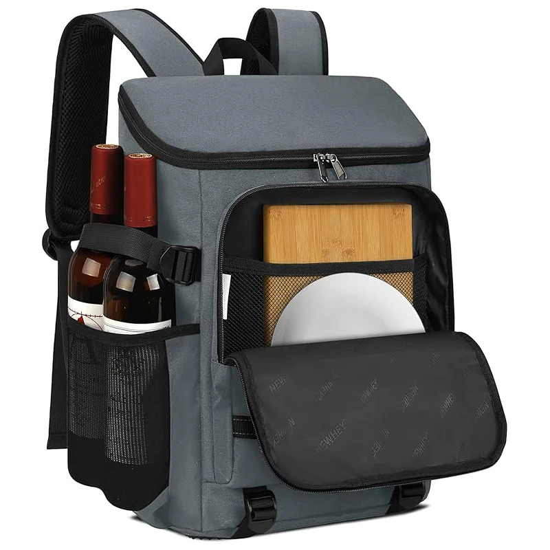Travel Cooler Backpack Waterproof Insulated Ice Chest Backpack Thermal Leakproof Cooler Lunch Backpack for Picnics Camping Hikin 4