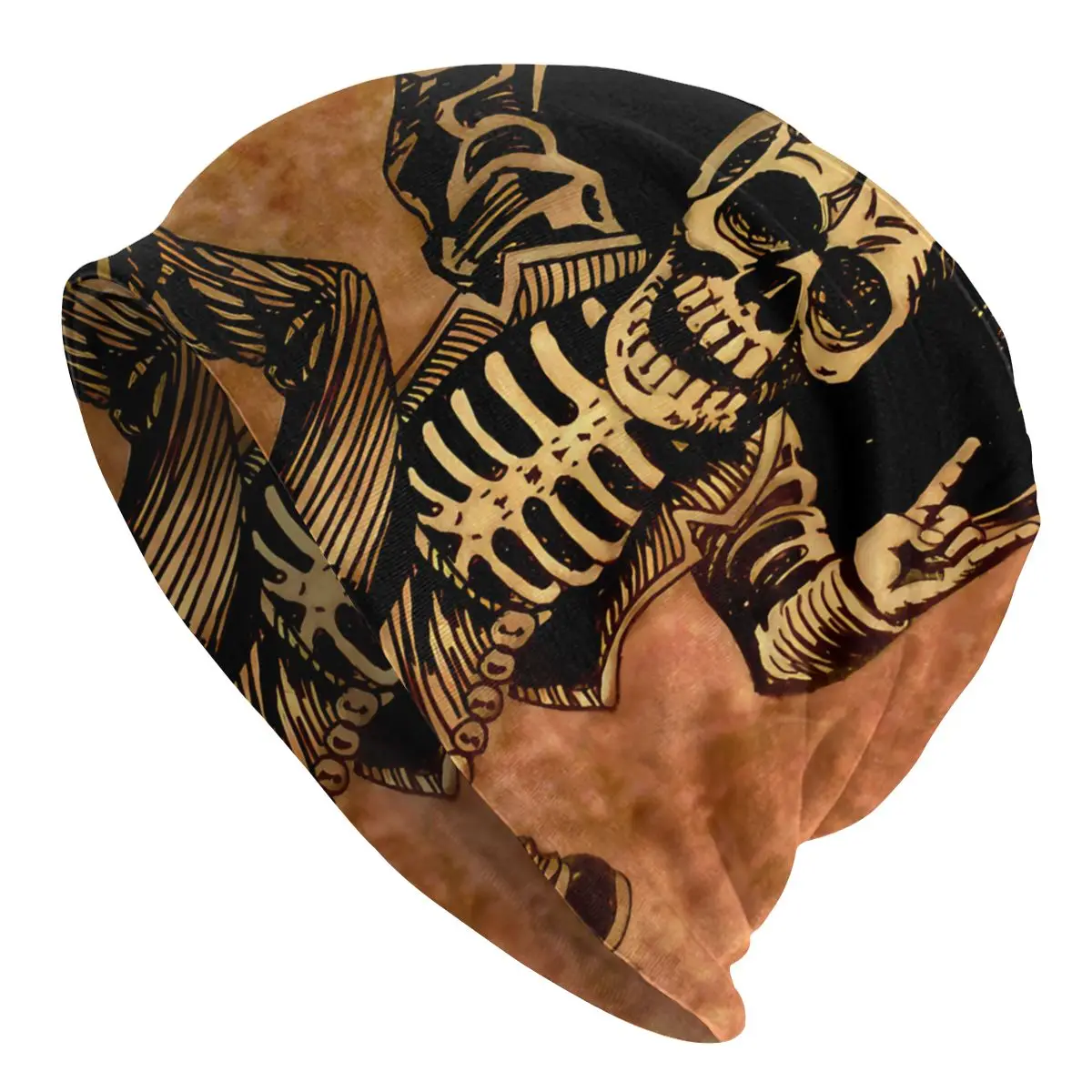 

Bonnet Hats Skull Men Women's Posada Day Of The Dead Outlaw Winter Warm Cap Street Skullies Beanies Caps