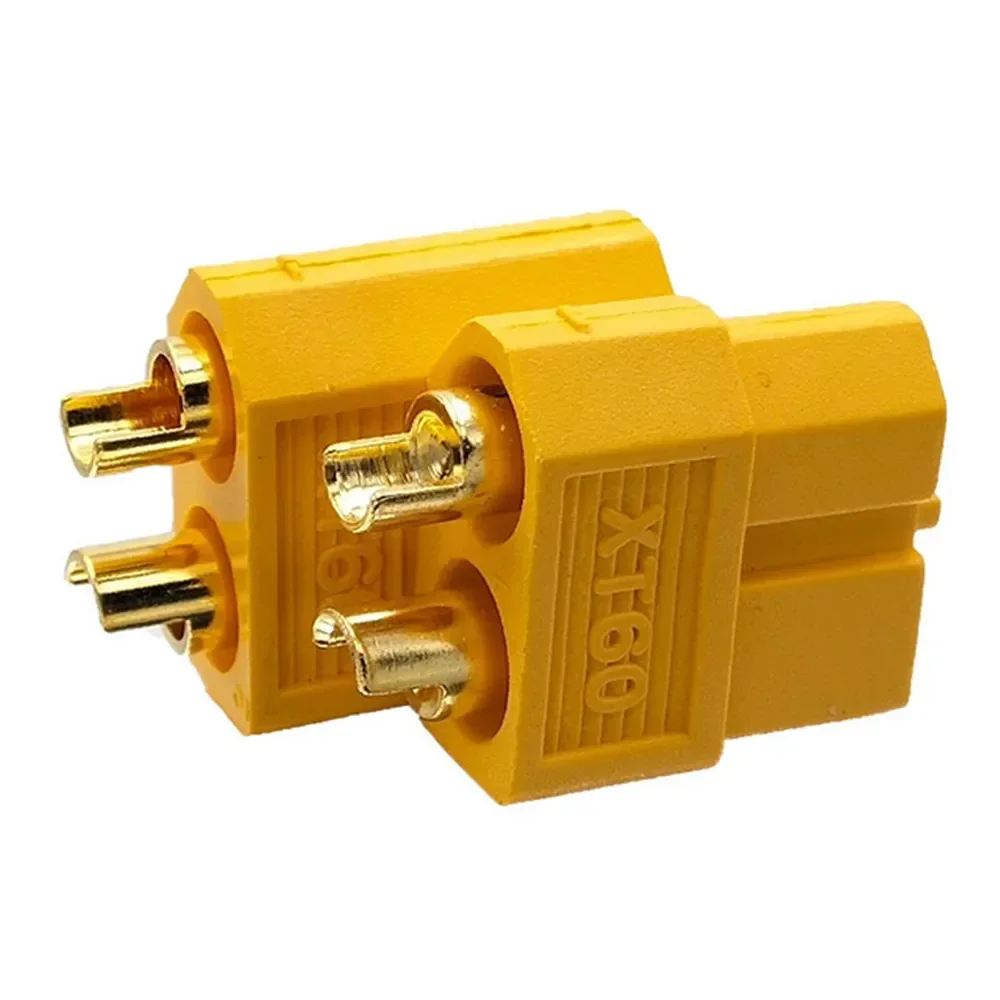 Ensemble de connecteurs XT60H et XT60 pour batterie RC, prêts à être soudés sur des câbles.