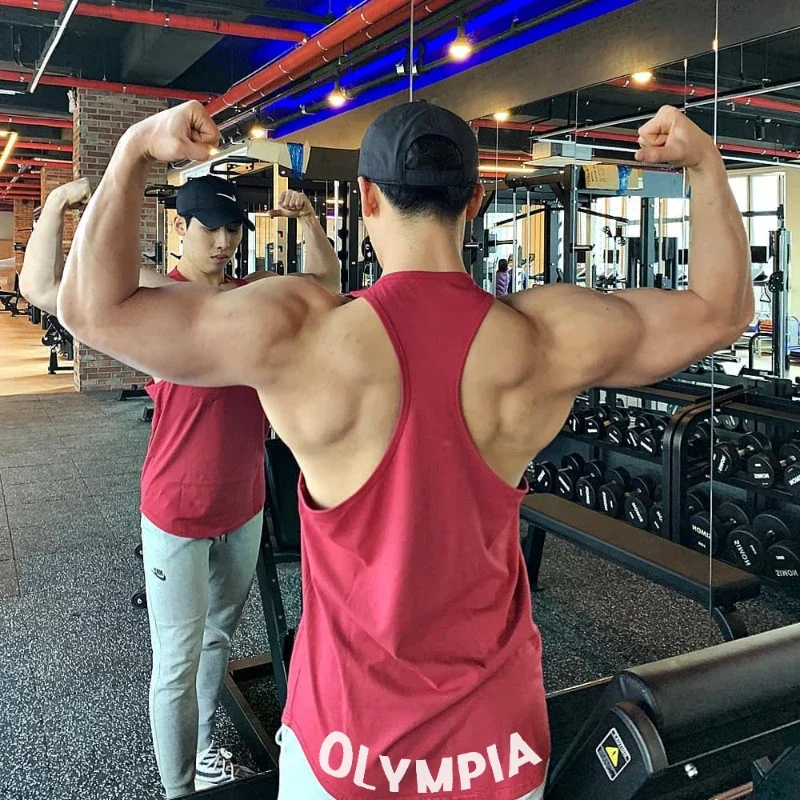 남성용 헬스장 코튼 운동 탱크 탑, 민소매 셔츠, 운동복 싱글렛, 피트니스 의류, 보디빌딩 언더셔츠, 캐주얼 조끼, 여름