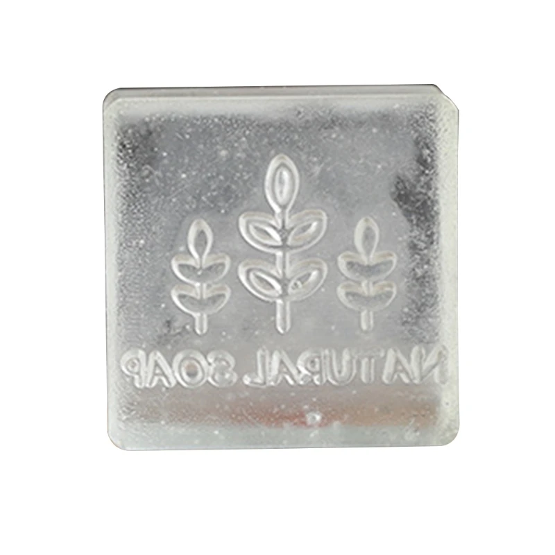 Cute Clear Soap Embossing Stamp Block Handmade Natural Essential Oil Soap Seal