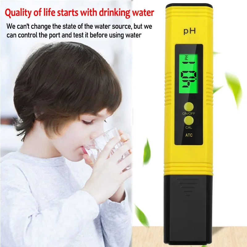 PH Meter PH Meter 0.01 High Precision for Water Quality Tester with 0-14 Measurement Range Suitable Aquarium Swimming Pool