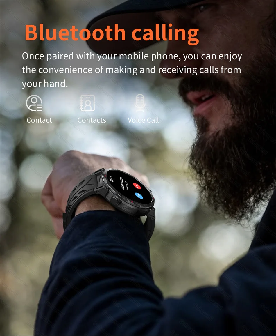 Smart Watches 1.56" AMOLED Screen GPS Fitness Tracking Compass 3ATM 650Mah Call 100+ Sports Smartwatch AI GPT For Android iOS