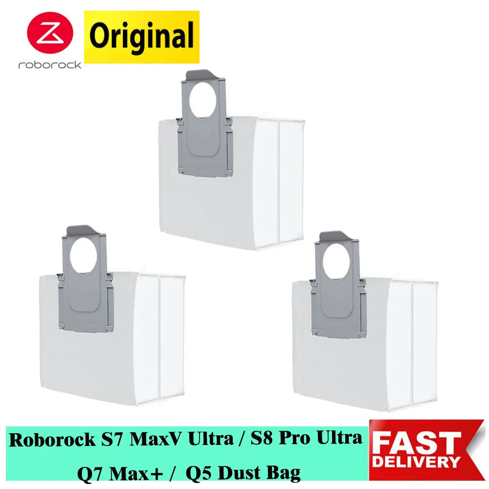 Originale Roborock S7 Maxv Ultra Accessori Sacchetto Per La Polvere Per Roborock S8 Pro Ultra Q7 Max + Q5 + S8 + Parti Per Sacco Della Polvere Usa E G