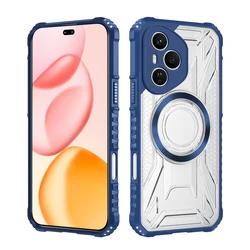 Luxury Armor Shockproof Hybrid Magsafe Case with Military Bumper Cover - HONOR 400 Pro (Blue)