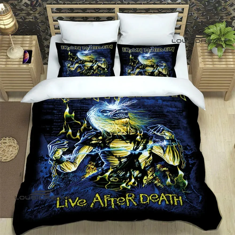 3D Rock band I-Iron-M-Maiden Bedding Sets exquisite bed supplies set duvet cover comforter set bedding set luxury birthday gift 5