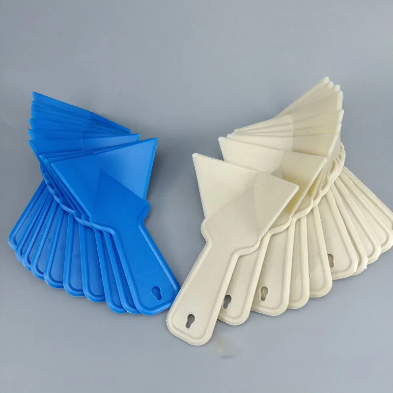 Four-Color Optional 30-Piece Set Plastic Scraping Putty Inner Corner Trowel Triangle Planer silicone trowel