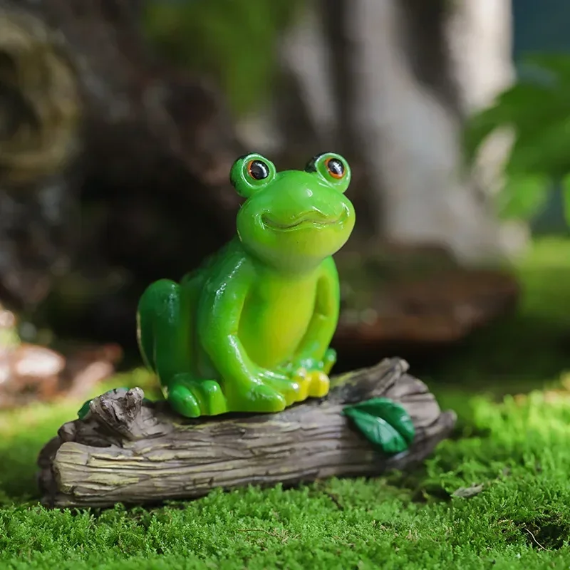 Joasaca Grumpy Kikker Pad Standbeeld Lelijk Boos Outdoor Tuin