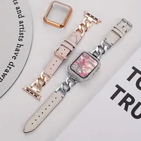 Bracelet à anneaux pour Apple Watch, adapté aux tailles 38-49 mm, compatible avec les séries IWatch S11-1 SE Ultra (montre non incluse) 1