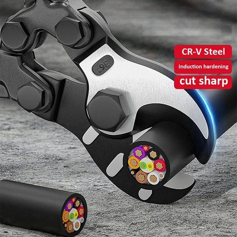 Description Picture 4 of itemIndustrial-Grade Heavy Duty Rope Shears Pliers Thickening Scissors Cable Shears Wire Rope Cutting Hand Tools Wire Cutter Plier